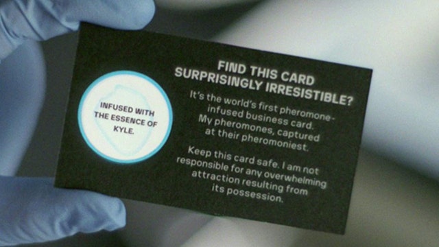 Sweat-infused business cards a good idea?