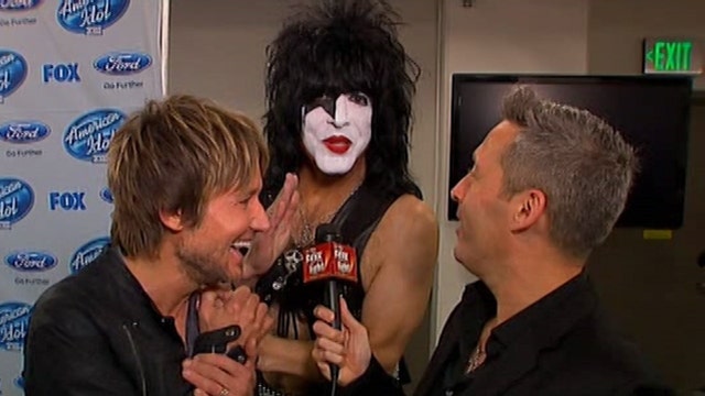 In the FOXlight: Keith Urban Gets a Surprise Visit From Paul Stanley of KISS