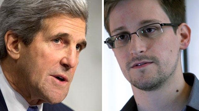 Kerry challenges NSA leaker to 'man up'
