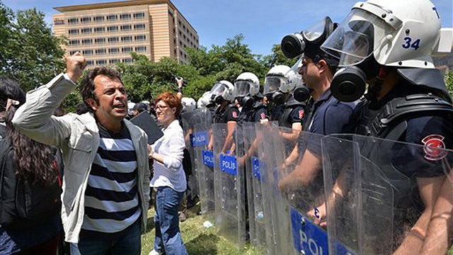 Turkish activists fight to preserve Taksim Square