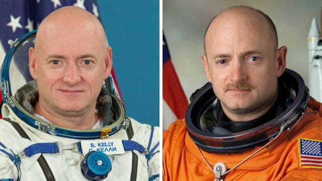 Unique space study with identical twin astronauts