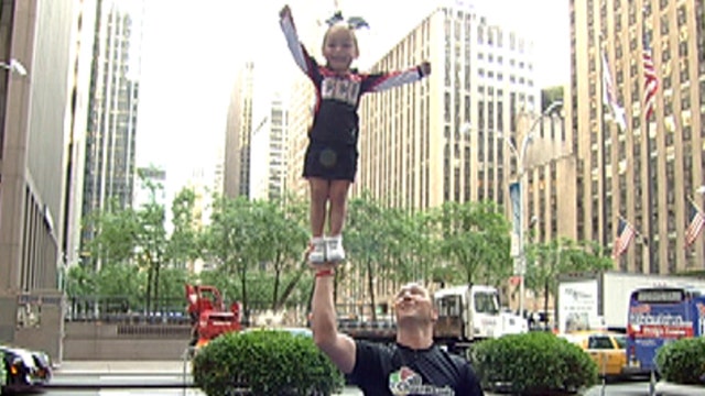 Video of two-year-old cheerleader goes viral