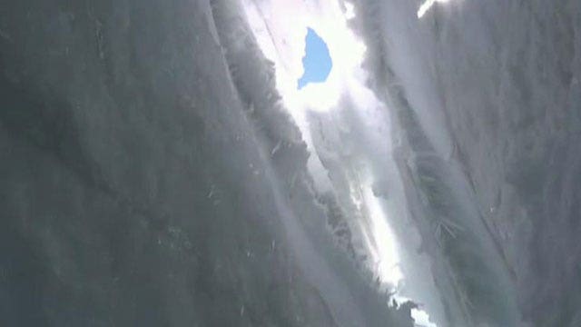 Scientist films escape from a 70-foot crevasse in Himalayas