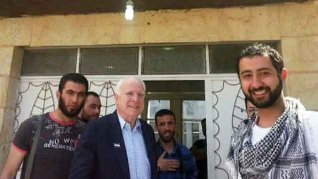 Did Sen. McCain meet with terrorists in Syria?