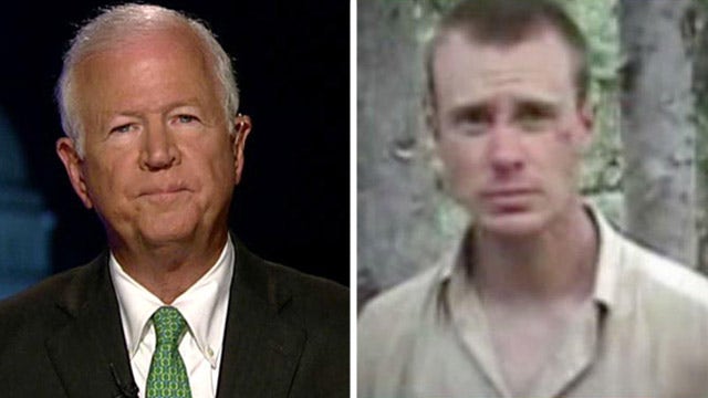 Sen. Chambliss reacts after classified briefing on Bergdahl