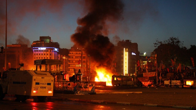 Violent protests escalating in Turkey 