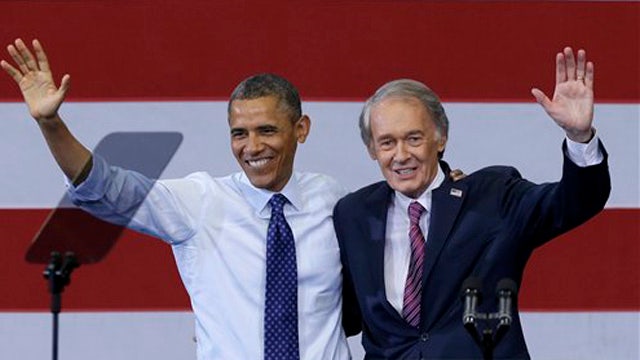 Obama on campaign trail for MA Senate candidate Rep. Markey