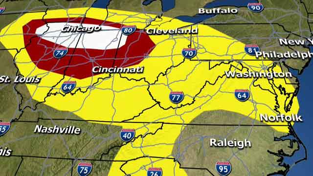 National Storm Prediction Center issues 'high risk' warning