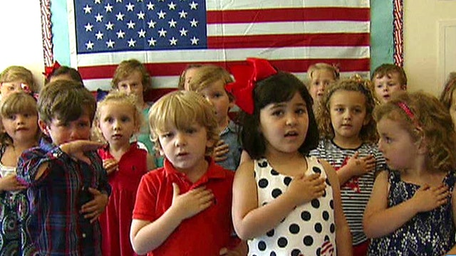 Adorable tots honor the stars and stripes