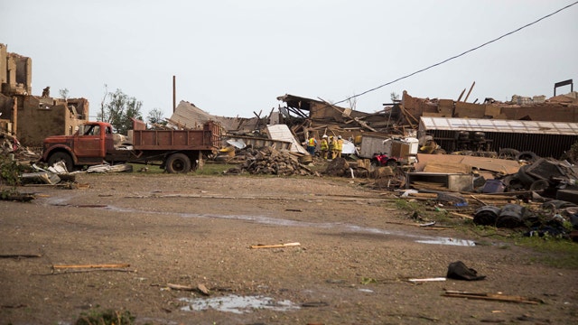 Twin tornados leave path of destruction in Nebraska