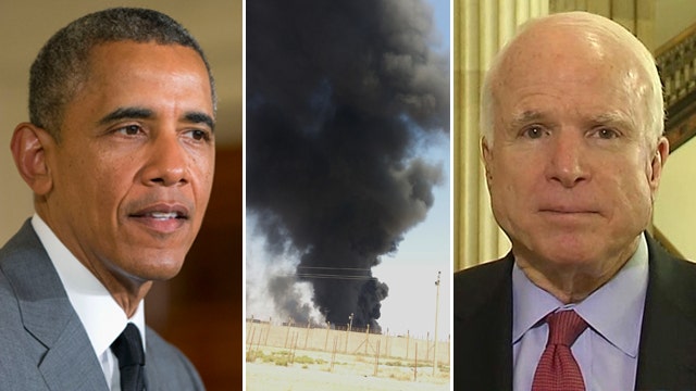 McCain: Obama is failing 'while Iraq burns'