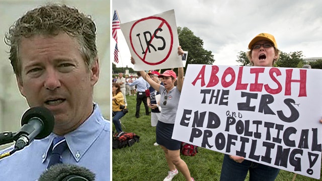 Sen. Rand Paul takes on IRS at Tea Party rally