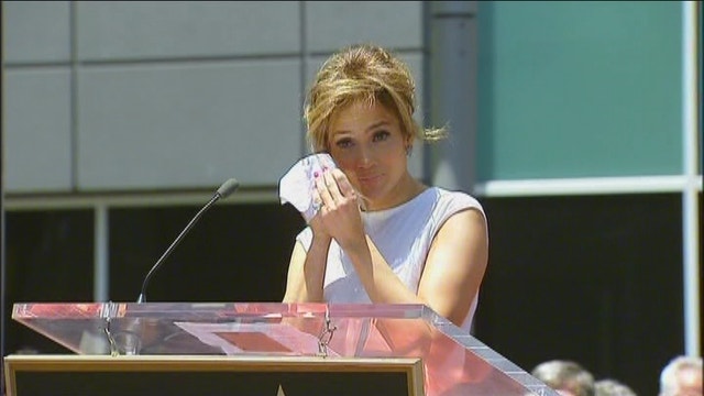 Jennifer Lopez Gets Emotional