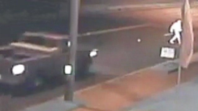 Driver at large in shocking hit and run caught on video