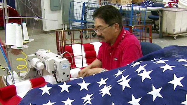 American flag manufacturing helps boost business