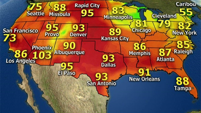 National forecast for Saturday, July 5