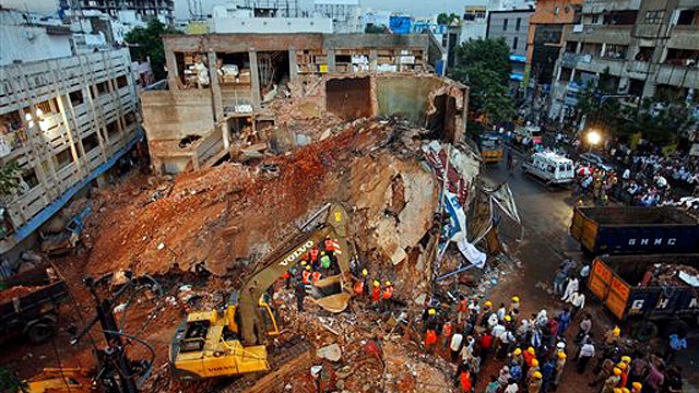 Hotel collapse in southern India kills at least 12