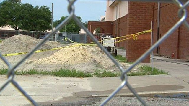 Sink hole under Florida high school?