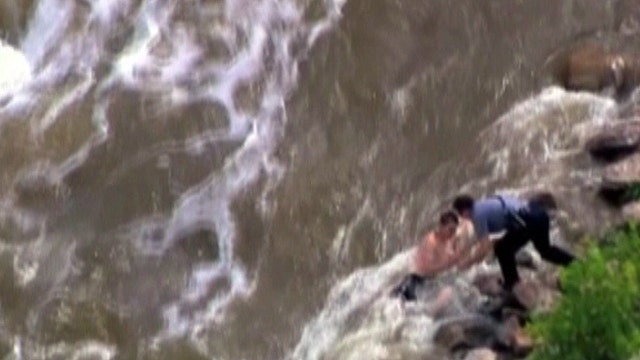 Emergency crew saved family stranded in Oklahoma River