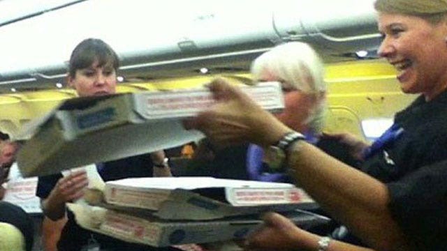 Meet the pilot who bought pizzas for stranded passengers