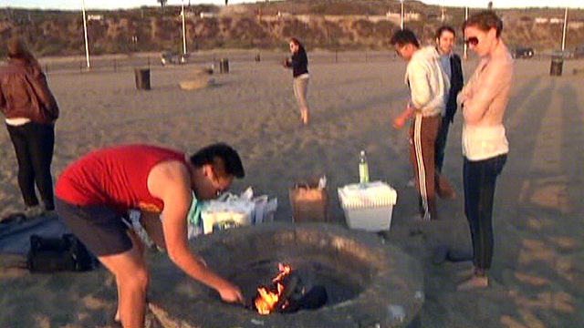 Beach bonfires halted in California