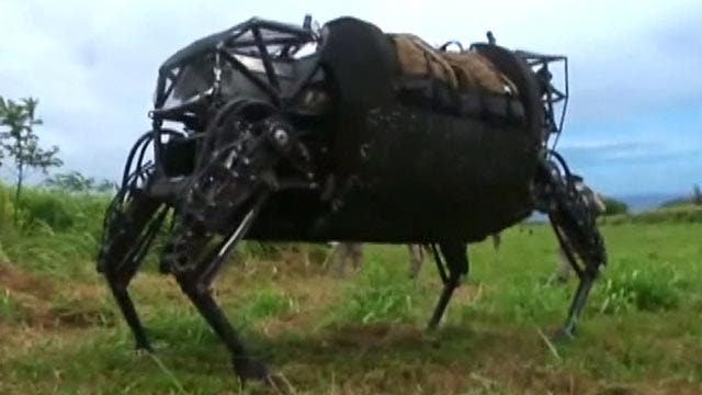 Robotic mule helps lighten the load for US troops