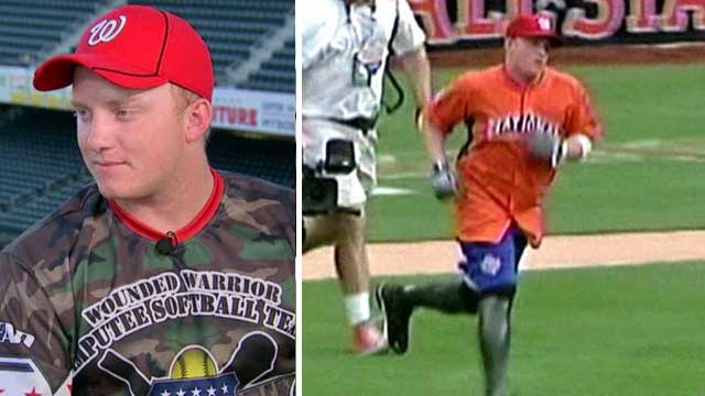 Wounded warrior takes MVP title at All-Star softball game