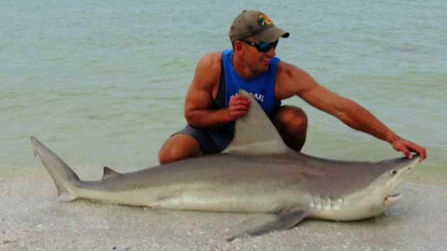 Man vs. shark: Fisherman wrestles 7-footer ashore