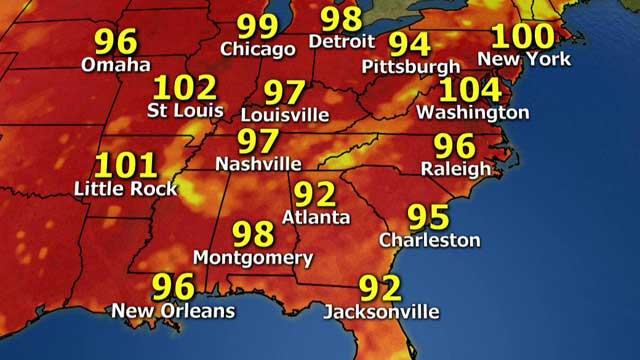 National forecast for Thursday, July 18