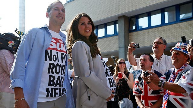 Royal baby madness spreads across the Pond