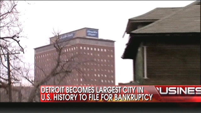 Detroit Files For Bankruptcy 