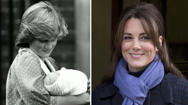How does Kate's baby frenzy compare to Princess Diana's?