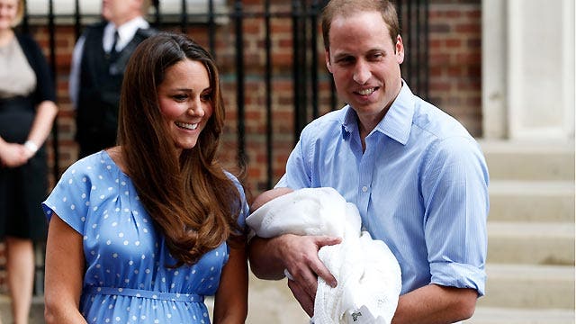 Royal baby makes first appearance