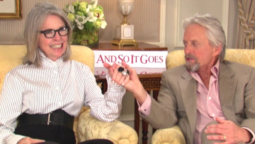 Diane Keaton and Michael Douglas bond while filming 'And So It Goes
