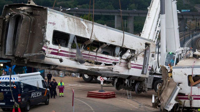 Derailment in Spain leaves 77 dead