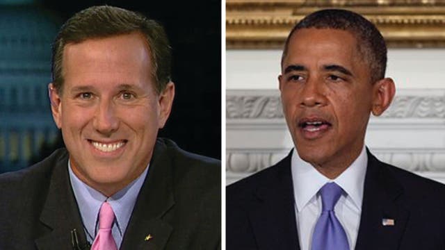 Santorum on 'phony' President Obama