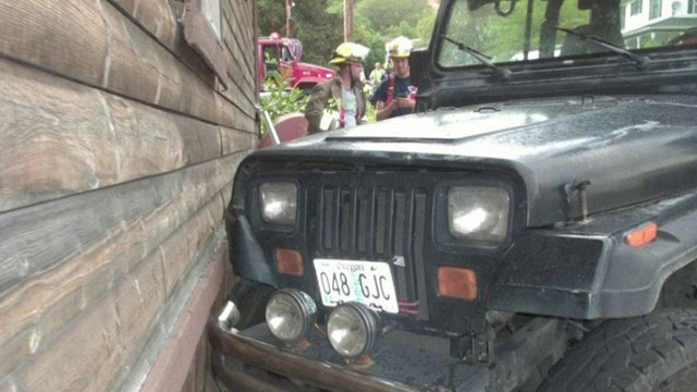 3-year-old crashes car into neighbor's house