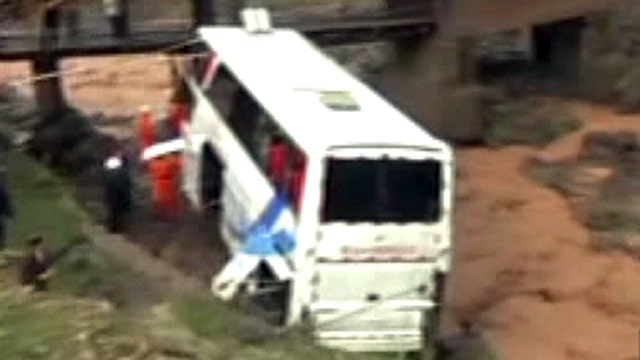 Tour guide freed after bus plunges into river in China