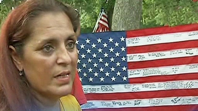 Tribute flag returned to fallen Marine's mother