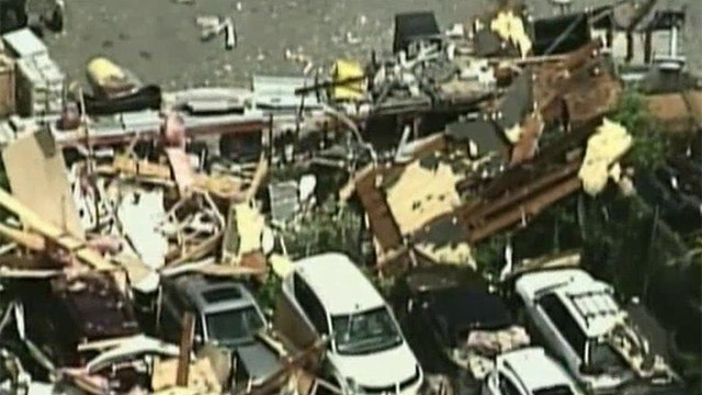 Rare tornado rips through Boston area