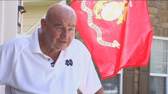 Vet fights to fly American, Marine Corps flags