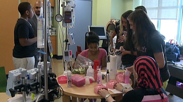 Pediatric patients get spa day at children's hospital
