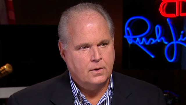 Who does Rush Limbaugh admire in Republican politics?