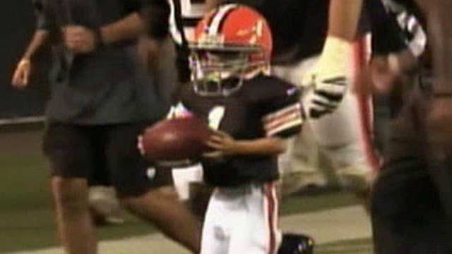 Cancer patient scores touchdown for Cleveland Browns