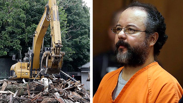 Ariel Castro's house of horrors torn down