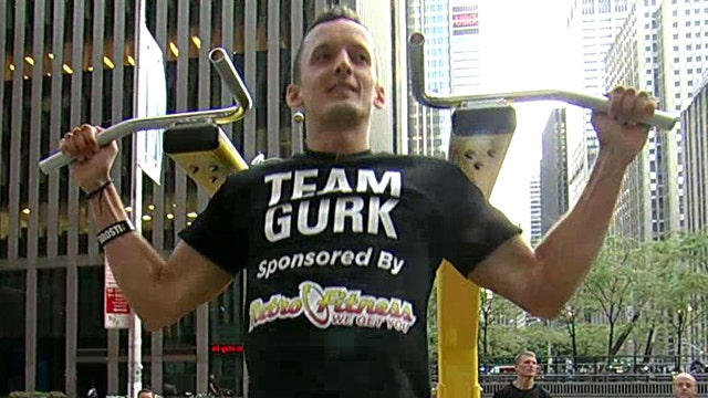 Middle school math teacher breaks pull-up record