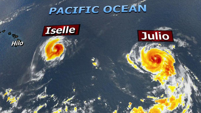Tracking Hurricanes Iselle and Julio