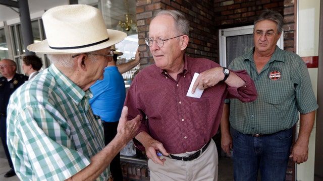 Sen. Lamar Alexander reacts to big Tennessee primary win