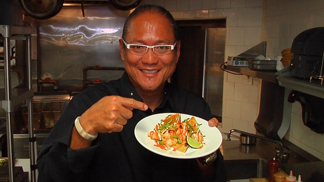 The Iron Chef's Shrimp Tempura Nachos