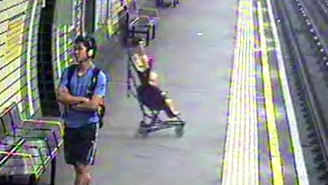 Subway scare: Baby in stroller rolls onto tracks